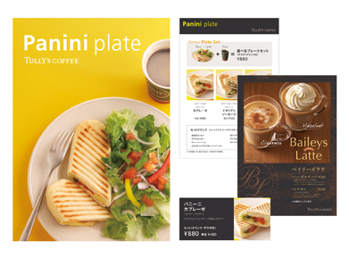 poster, menu, pop : TULLY'S COFFEE