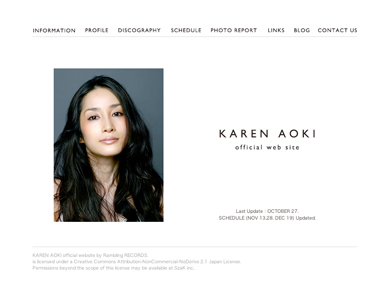 official web site : Karen Aoki